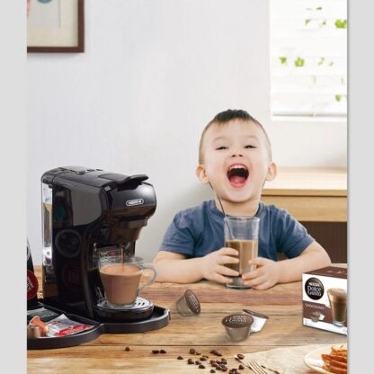 HiBREW H1A 3 IN 1 Expresso Coffee Machine Compatible with Dolce Gusto Ground Coffee 220V-240V 1450W Fast Heating Auto Power Off - Black EU Plug - Image 5