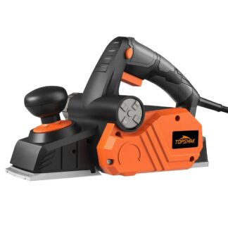 TOPSHAK TS-EP2 7.5-Amp Electric Hand Planer 14500Rpm 3-1/In Wood Planer for Woodworking Chamfer Home DIY Dual Side Dust Outlet - 110V US Plug