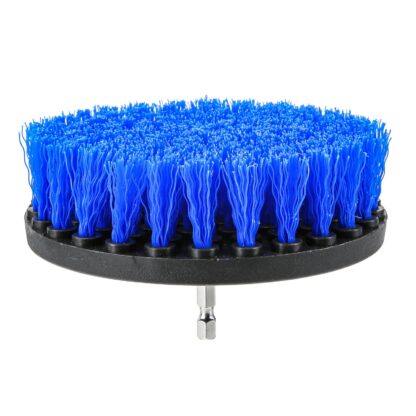 SAFETYON 4 Pieces Drill Brush Attachment Electric Drill Brushes for Cleaning Pool Tile Flooring Brick Ceramic Marble Grout Bathroom Car - Blue - Image 2
