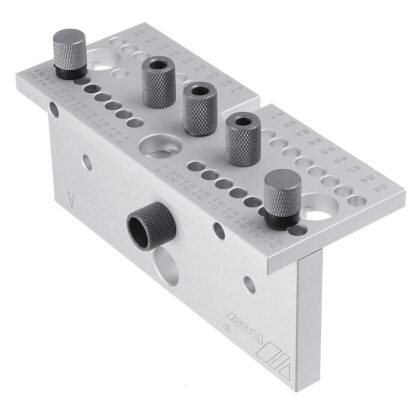 Wnew 3 In 1 Dowel Jig Woodworking Hole Puncher Drill Guide Positioning Hole Opener DIY Woodworking Tools - Multi Row Puncher