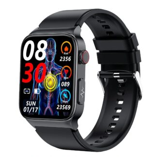 E500 1.83 inch HD Screen ECG Monitor Heart Rate Blood Pressure SpO2 Monitor Fitness Tracker 280mAh Battery BT 5.1 IP68 Waterproof Smart Watch - NO.6