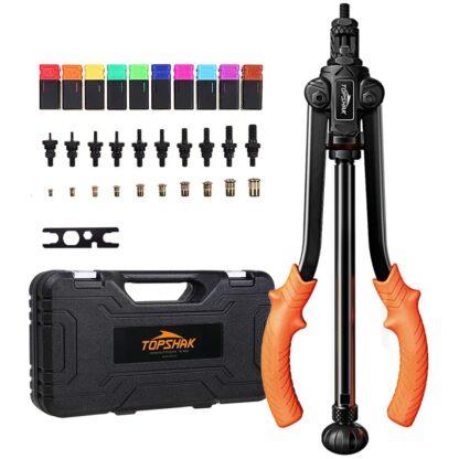 TOPSHAK RG2 Rivet Nut Riveter Double-handled Ram Tool Automatic Paragraph Nut Tool, Professional Pull Rivet Nut Machine