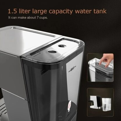HiBREW H10 Powder/Pod dual-use Coffee Espresso Maker 20Bar Espresso Coffee Machine Inox Case Semi Automatic - EU - Image 4