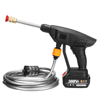 388VF High-pressure Water Pump Car Waher Guns Portable Cordless Electric Sprayer Cleaner Tools - One Battery