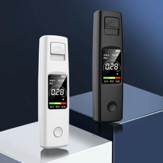 A20 Portable Alcohol Tester High Sensitivity Breathalyzer HD Display Non-contact Type-C Charging 200mAh Battery - Black