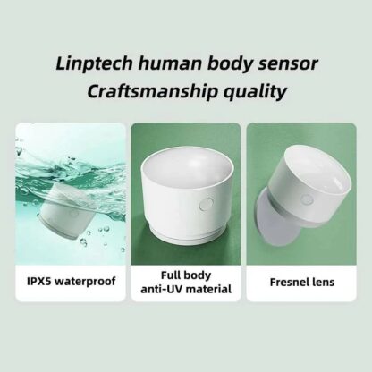 Linptech High Precision Human Body /Pet Sensor Smart Motion Lamp Light Sensor for Mi Home App Induction Light Magnetic Split Base - Image 2