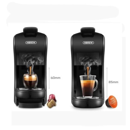 HiBREW H1A 3 IN 1 Expresso Coffee Machine Compatible with Dolce Gusto Ground Coffee 220V-240V 1450W Fast Heating Auto Power Off - Black EU Plug - Image 4