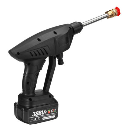 388VF High-pressure Water Pump Car Waher Guns Portable Cordless Electric Sprayer Cleaner Tools - One Battery - Image 4