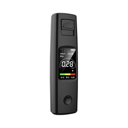 A20 Portable Alcohol Tester High Sensitivity Breathalyzer HD Display Non-contact Type-C Charging 200mAh Battery - Black - Image 2