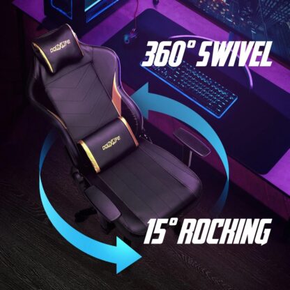 Douxlife® Max Gaming Chair Adults Gamer Ergonomic Game Reclining High Back Support Racer Leather Office Computer Racing Chairs 2022 - Image 4