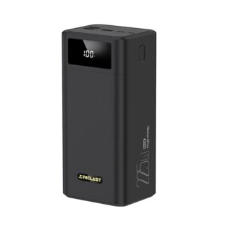 Teclast A60 Pro 22.5W 57000mAh Power Bank PD QC3.0 SCP FCP AFC Fast Charging 2 Input & 4 Output LED Display External Power Supply for iPhone 12 Pro Max for Samsung Galaxy Note S20 Ultra Huawei Mate 40 OnePlus 8 Pro - Black
