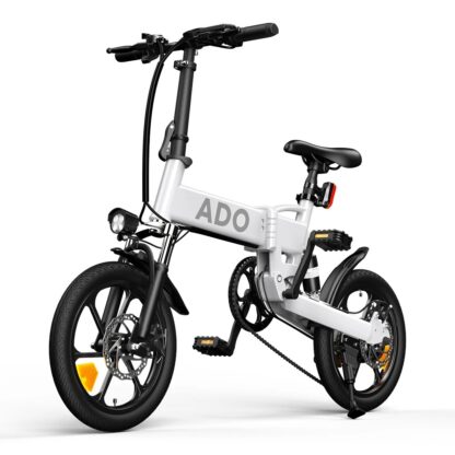 [US DIRECT] ADO A16 250W 36V 7.5Ah 16inch Electric Bicycle 25km/h Max Speed 70KM Mileage 120KG Max Load Electric Bike - Black - Image 2