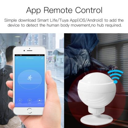 WIFI PIR Motion Sensor Wireless Passive Infrared Detector Security Burglar Alarm Sensor Tuya APP Control Smart Home - Image 4