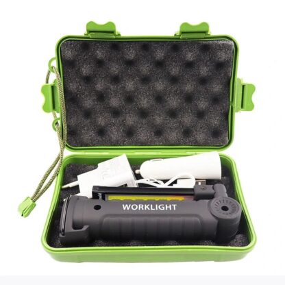 [Built-in 18650 Battery] Bikight COB LED Multi Function Folding Work Light Set USB Rechargeable LED Flashlight USB Cable Car Charger Battery Charger - Set 1 - Image 4