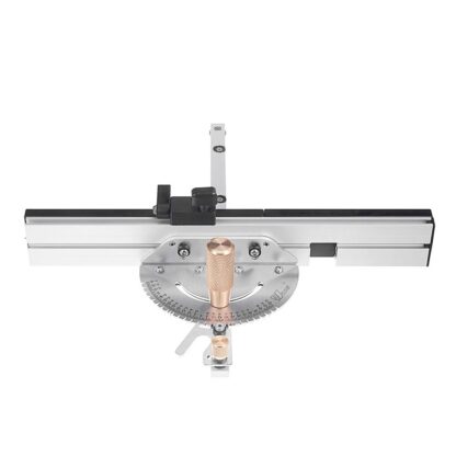 Wnew Brass Handle 450mm 27 Angle Miter Gauge With Box Jiont Jig Track Stop Table Saw Router Miter Gauge Saw Assembly Ruler For Woodworking Tools - Image 2