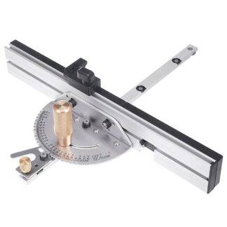 Wnew Brass Handle 450mm 27 Angle Miter Gauge With Box Jiont Jig Track Stop Table Saw Router Miter Gauge Saw Assembly Ruler For Woodworking Tools