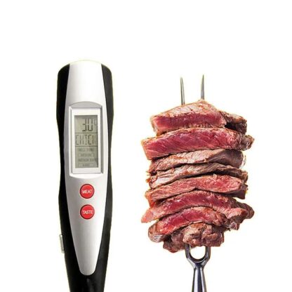 KCH-203 BBQ Instant Read Digital Blue Backlit Kitchen Meat Thermometer with Long Forks - Image 3
