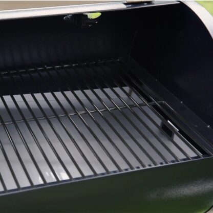 HiMombo 8 in 1 BBQ Gril Wood Pellet Grill and Smoker with Extendable Equipped Foldable Table Legs & Cover Auto Temperature Control for outdoor BBQ Smoke - Black - Image 5