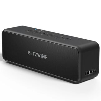 BlitzWolf® BW-WA4 30W Wireless Speaker Portable bluetooth Speaker Double Drivers Bass TWS Stereo IPX6 Waterproof TF Card AUX Outdoors Speaker - Black