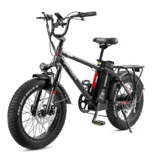 [USA Direct] SAMEBIKE XWC05 13Ah 48V 750W 20*4.0 Inches Electric Bike Smart Bike 60-80km Mileage Max Load 100-150kg With EU Plug Dual Dics Brake - Black/Red
