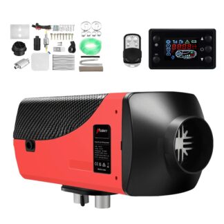 Hcalory 12V 8KW Diesel Air Car Parking Heater Black LCD Thermostat with Remote Control 10L Tank Muffler for Truck Boat Campervans Caravans - #A