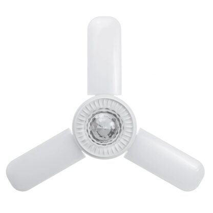 E27 LED Deformable Ceiling Fan Light RGB bluetooth Music Speaker Lamp with Remote - Image 4