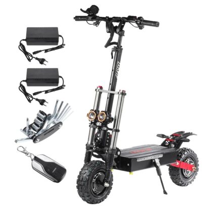 LAOTIE® Ti30 Landbreaker 60V 38.4Ah 21700 Battery 5600W Dual Motor Foldable Electric Scooter Off-road Tire 140km Mileage 200kg Max Load USA Plug - Image 3