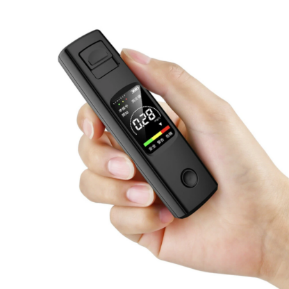 A20 Portable Alcohol Tester High Sensitivity Breathalyzer HD Display Non-contact Type-C Charging 200mAh Battery - Black - Image 5