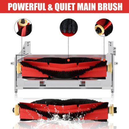 12pcs Replacements for Roborock S5 MAX S6 S50 E20 E25 E35 Xiaomi Mijia Vacuum Cleaner Parts Accessories Main Brush*2 Side Brush*6 Filter*4 [Not-original] - Image 2