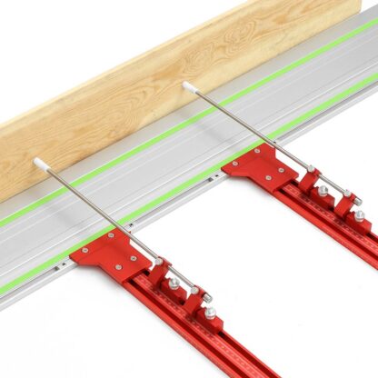 FONSON Upgraded Aluminum Alloy Parallel Guide System for Repeatable Cuts for Track Saw Rail Fit for Festool Woodworking Tools Hook Upgrade - Imperial - Image 2