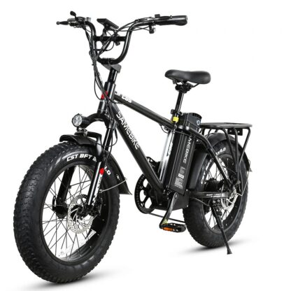[USA Direct] SAMEBIKE XWC05 13Ah 48V 750W 20*4.0 Inches Electric Bike Smart Bike 60-80km Mileage Max Load 100-150kg With EU Plug Dual Dics Brake - Black/Red - Image 2