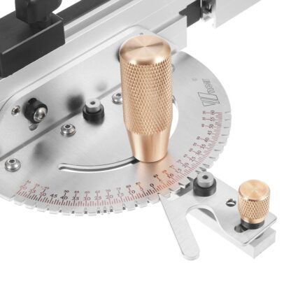 Wnew Brass Handle 450mm 27 Angle Miter Gauge With Box Jiont Jig Track Stop Table Saw Router Miter Gauge Saw Assembly Ruler For Woodworking Tools - Image 3