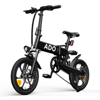 [US DIRECT] ADO A16 250W 36V 7.5Ah 16inch Electric Bicycle 25km/h Max Speed 70KM Mileage 120KG Max Load Electric Bike - Black