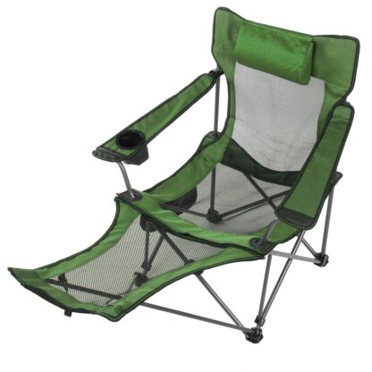Folding Chair Portable Beach Lunch Nap Chair Picnic Barbecue Office Recliner Chair Outdoor Camping - Grey - Image 3