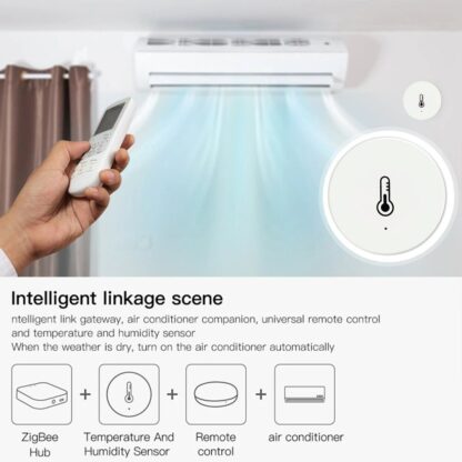 Tuya ZIGBE Temperature and Humidity Sensor with Siren Intelligent APP Remote Control Thermometer Hygrometer Detector - Image 4