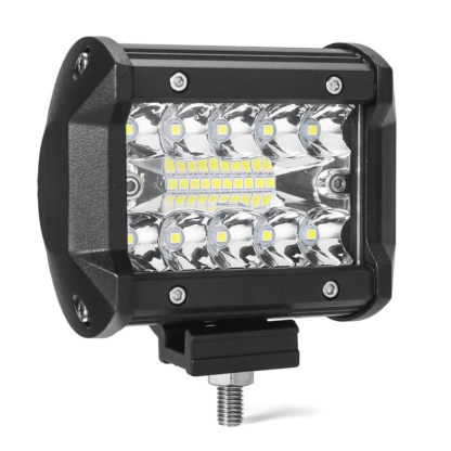 AMBOTHER 2PCS Tri ROW 4 Inch 9-32V 20 LED Work Light Bar Flood Spot Beam Offroad SUV Driving Truck ATV UTV Boat Fog Lamp Waterproof - Image 4